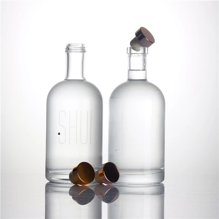 Bourbon glass bottle