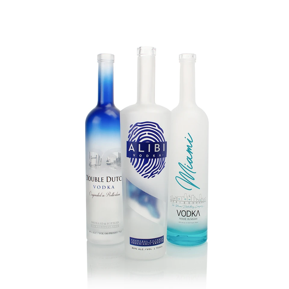 750ml Spraying Vodka Spirits Bottle